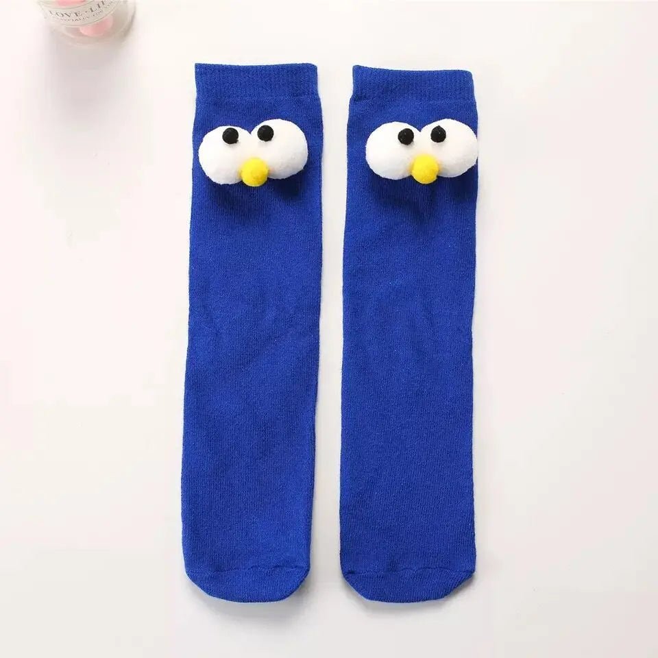 Women's 3D Eyes Funny Kawaii Socks - Harajuku Designer Cute Happy Gift Socks - lily supply