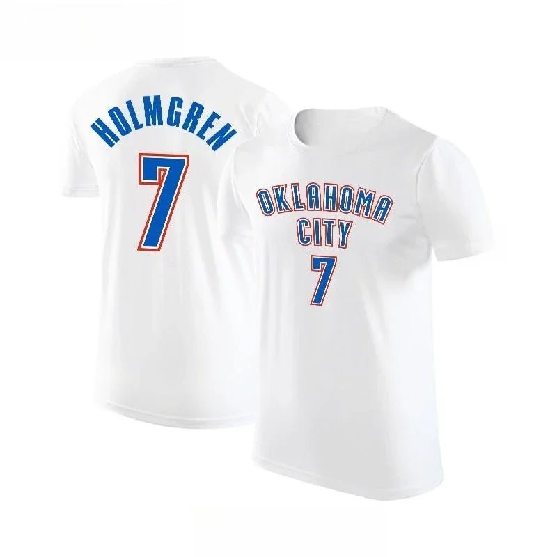 SGA, Williams & Holmgren Basketball Jersey – Casual Short Sleeve Fan Shirt - lily supply