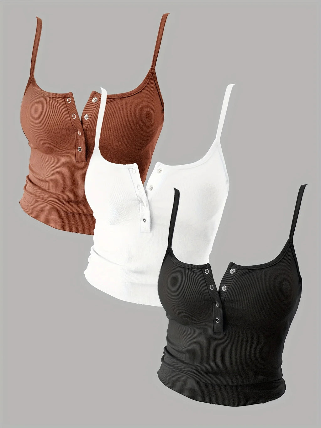 Women's 3-Piece Knit Camisole Set