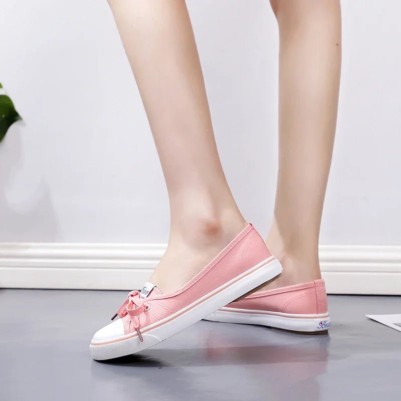 2023Sneakers Shoes for Women Zapatillas Mujer Solid Sapatilha Feminina Zapatilla Tenis Feminino Lace - up White Chaussures Plates - lily supply