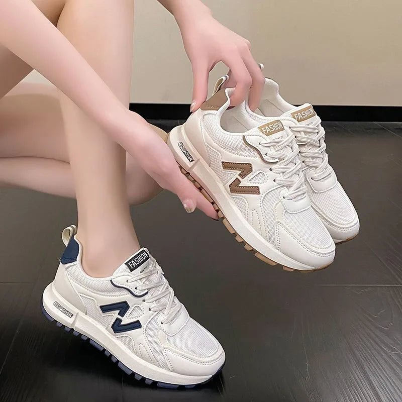 Sports Shoes for Women 2024 Spring New Super Hot Versatile Anti slip Casual Women's Shoes Soft Sole Running Little White Shoes - lily supply