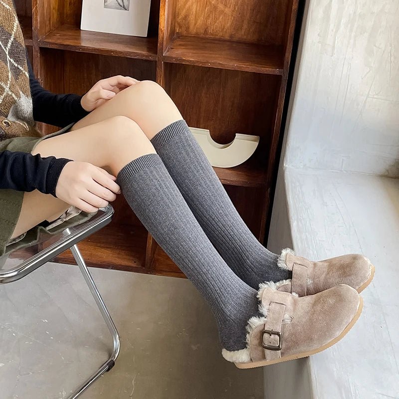 Women's Preppy Kawaii Cotton Knee High Socks – Sweet Long Socks - lily supply