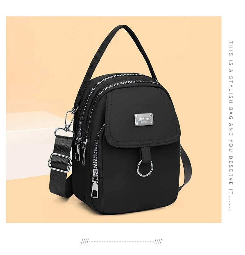 Women's Lightweight Phone Crossbody Tote Bag - Multi-Pocket Daily Outing Bag
