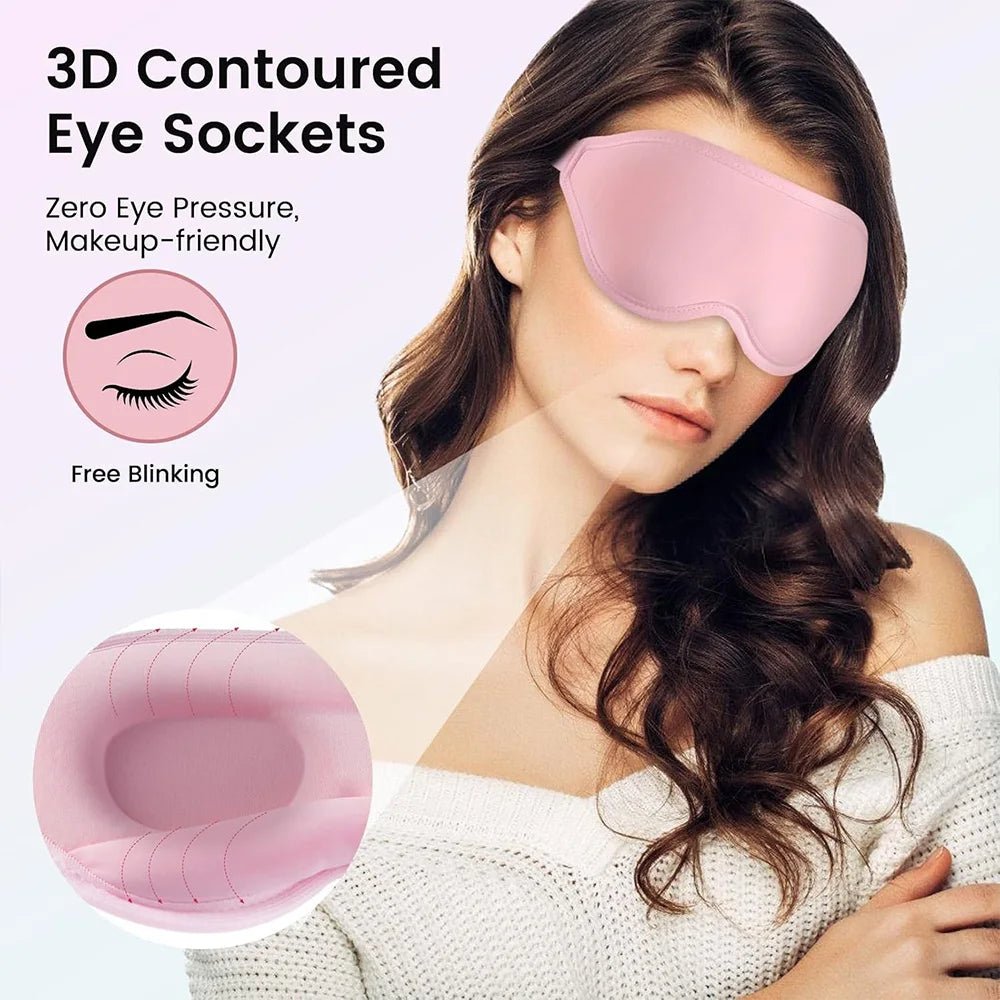 3D - shaped men's and women's sleep eye masks provide perfect light - blocking, are soft and comfortable, suitable for travel A - DH - lily supply