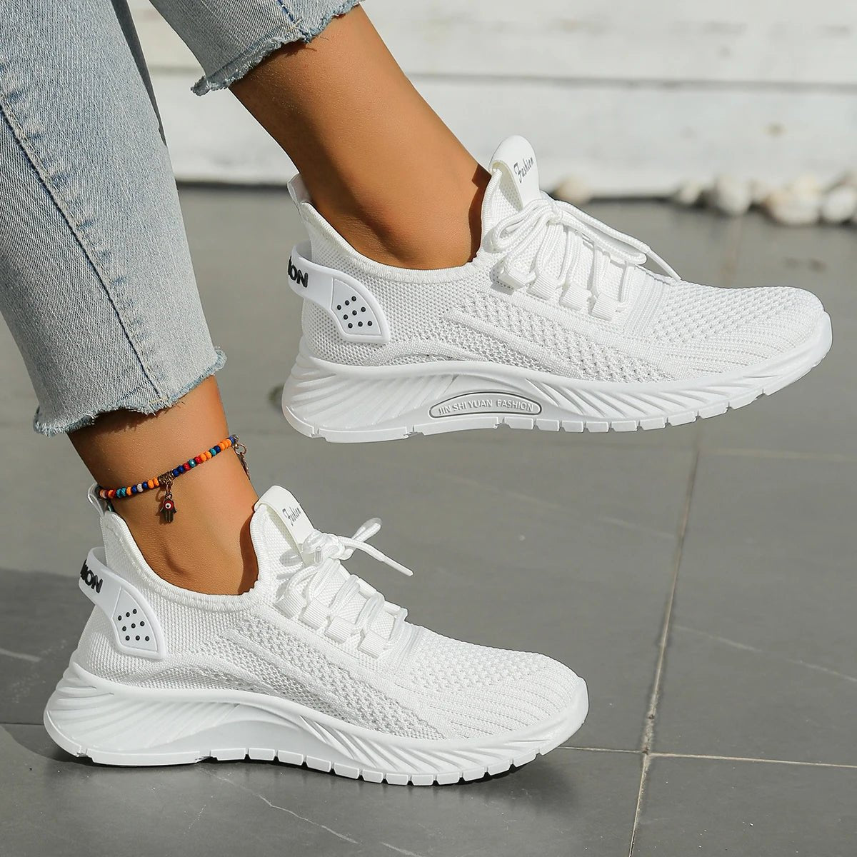women shoes casual sneaker fall 2025 new fashion leisure sports single shoes wholesale cross - border factory trend fly weaving - lily supply
