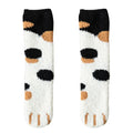 Women's Kawaii 3D Dog & Cat Paw Fleece Socks – Cute Fluffy Socks
