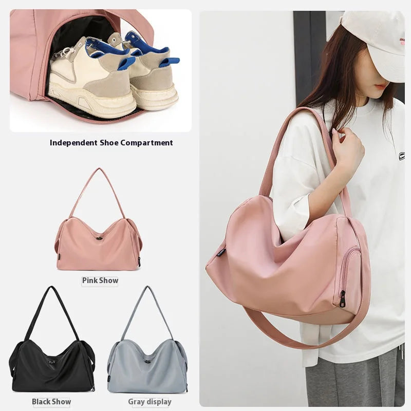 Women's Travel bag large capacity swimming fitness bag training bag style student class pack Gym Pack Travel fitness Handbags