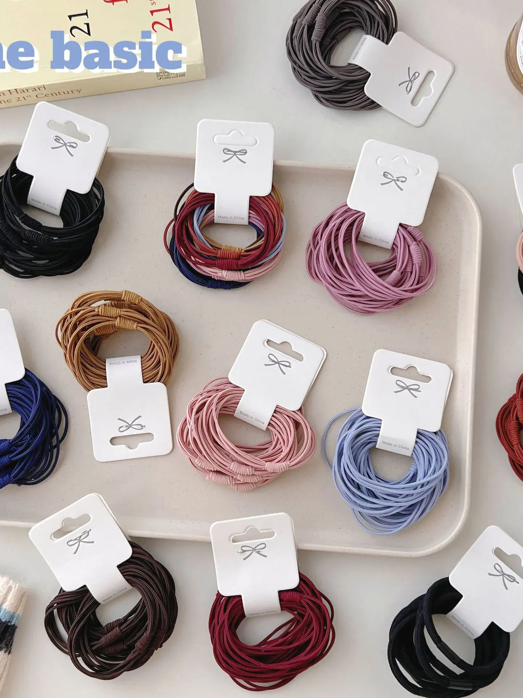 Women's High Elastic Multi - Strand Scrunchie Hair Rope - Basic Hair Accessories - lily supply
