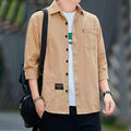 Men's Stand Collar Beach Style Summer Shirt