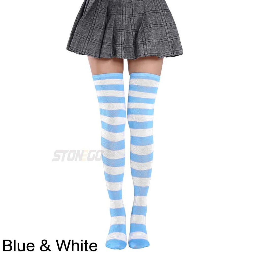 Women's Over - Knee Solid Leg Warmer Socks – Long Thigh High Socks - lily supply