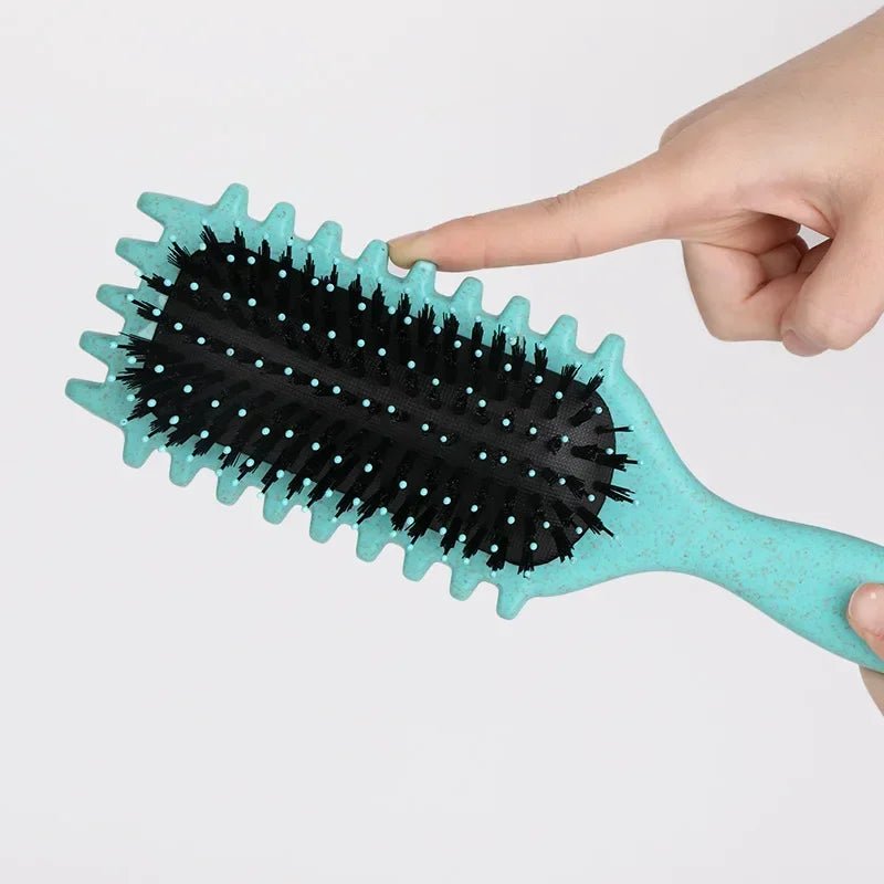 Salon Curly Hair Styling Brush - Combing & Shaping for Men & Women - lily supply