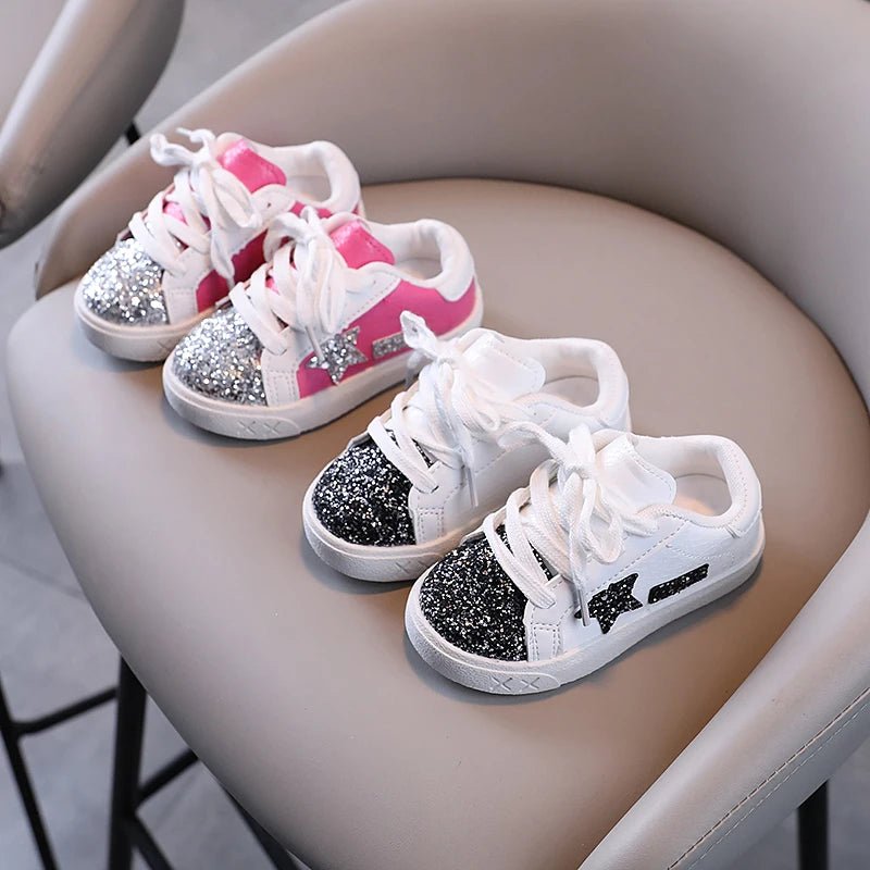 Girls' Shoes 2025 Spring New Casual Versatile Little Girls Star sneakers Spring and Autumn Children's Sports Shoes - lily supply
