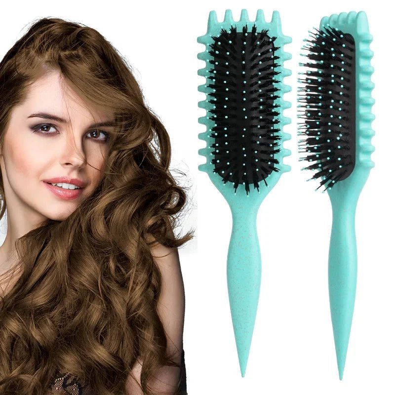 Salon Curly Hair Styling Brush - Combing & Shaping for Men & Women - lily supply