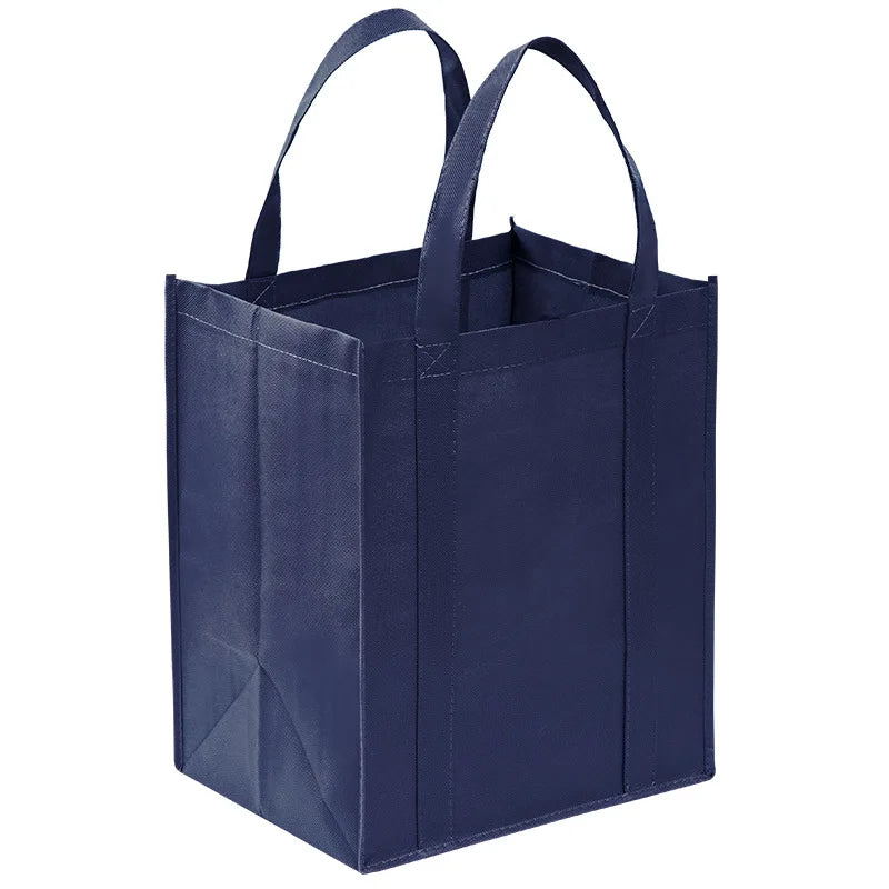 Non-Woven Foldable Reusable Tote Bag - Large Capacity Eco Shopping Bag