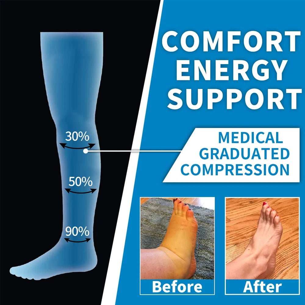 Sports Compression Calf Support Socks - Running Nurses Flight Pregnancy Athletic - lily supply