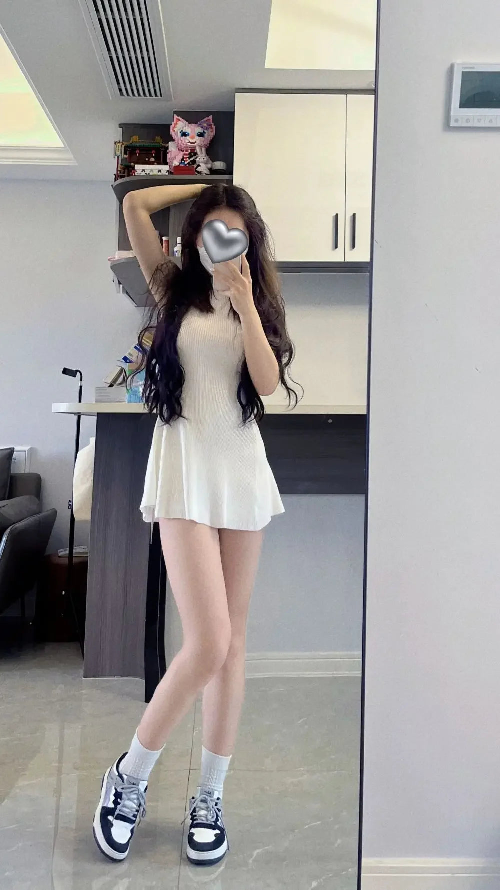 Women's Sleeveless Knit Bodycon Mini Dress