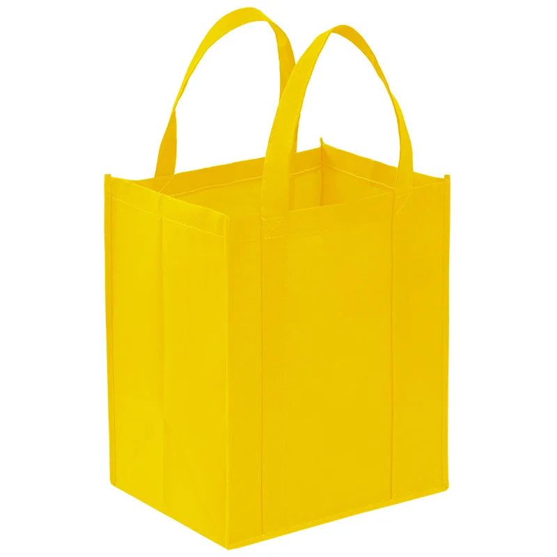 Non-Woven Foldable Reusable Tote Bag - Large Capacity Eco Shopping Bag