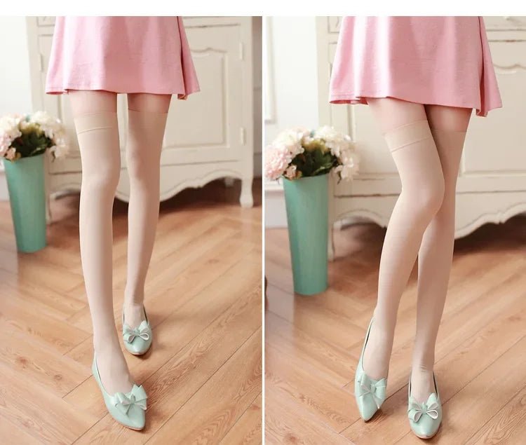 Women's Thigh High Over - Knee Cotton Long Socks – Classic Long Socks - lily supply