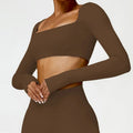 Women's Long Sleeve Gym Yoga Workout Top - lily supply