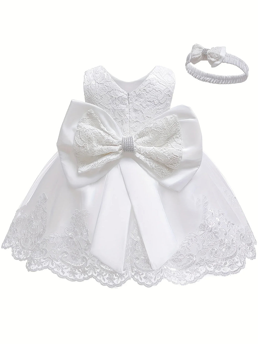 Girls Elegant dress for girl Toddlers kids White Wedding Party Gown Baptism Ceremony Vestidos Festive dress new year Clothing - lily supply