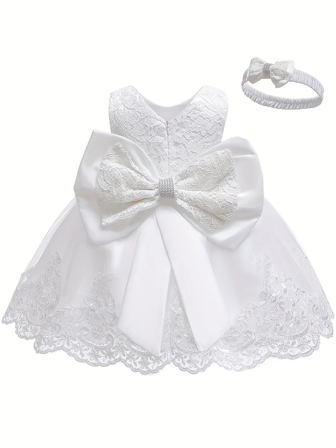 Girls Elegant dress for girl Toddlers kids White Wedding Party Gown Baptism Ceremony Vestidos Festive dress new year Clothing - lily supply