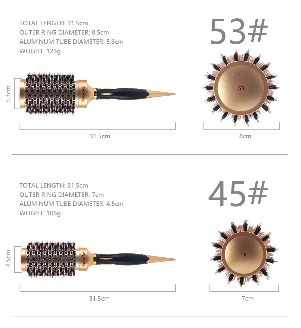Anti - Static Salon Curling Styling Barber Comb - Wet Curly Hair Brush - lily supply
