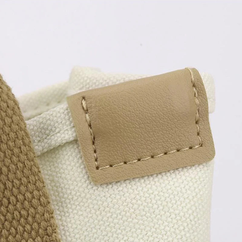 Canvas Tote Bag - Portable Large Capacity Lunch Bento Bucket Handbag