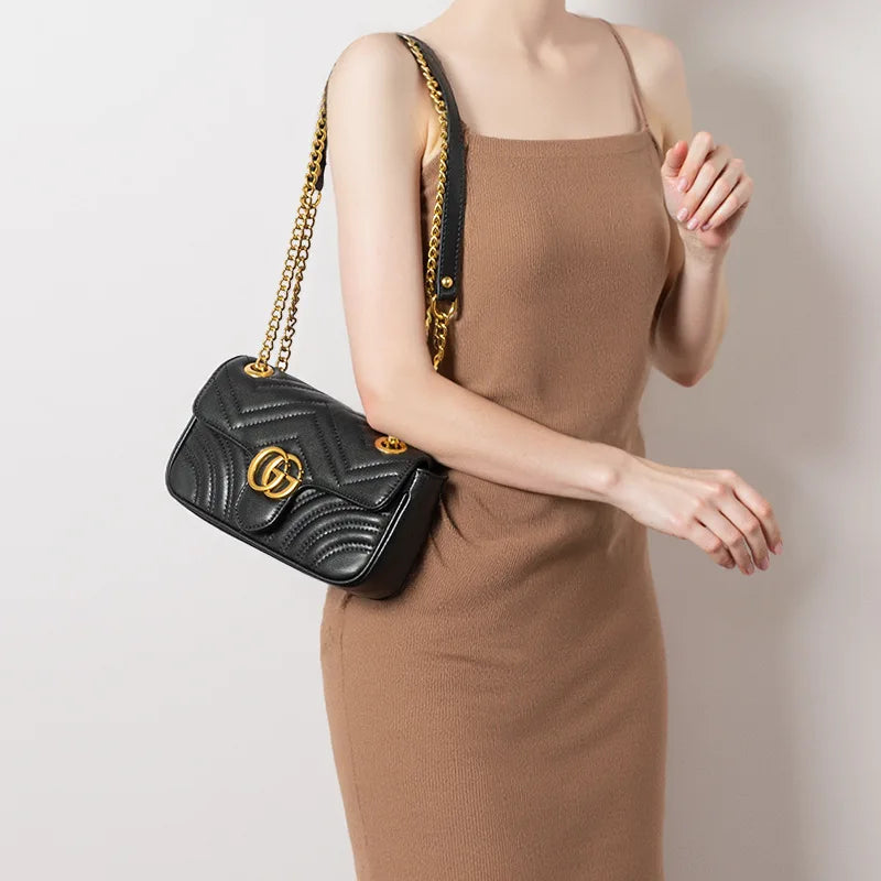 Bag Women's 2026 New Summer Xiaoxiangfeng Rhombus Chain Bag Fashion Shoulder Crossbody Bag