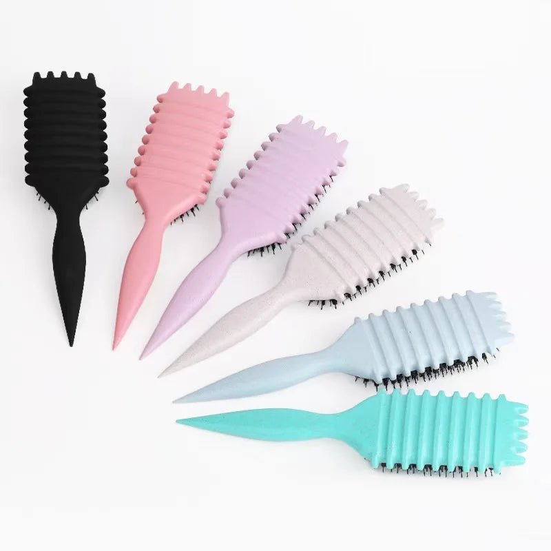 Salon Curly Hair Styling Brush - Combing & Shaping for Men & Women - lily supply