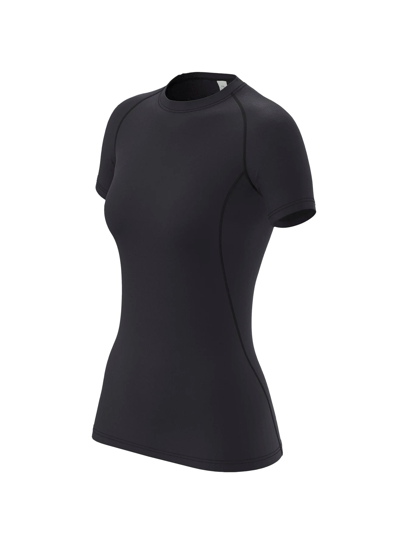 Women's compression shirt, short - sleeved sports yoga running T-shirt summer gym workout quick - drying stretch T-shirt, clothing - lily supply