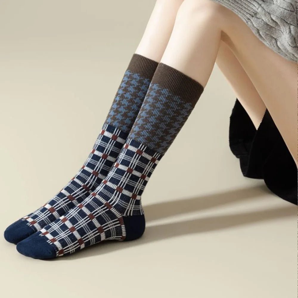 Women's Kawaii Korean Art Print Calf Socks – Cute Casual Socks - lily supply