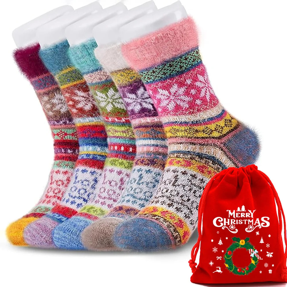 Women's Fuzzy Cosy Wool Winter Socks – Warm Fluffy Socks