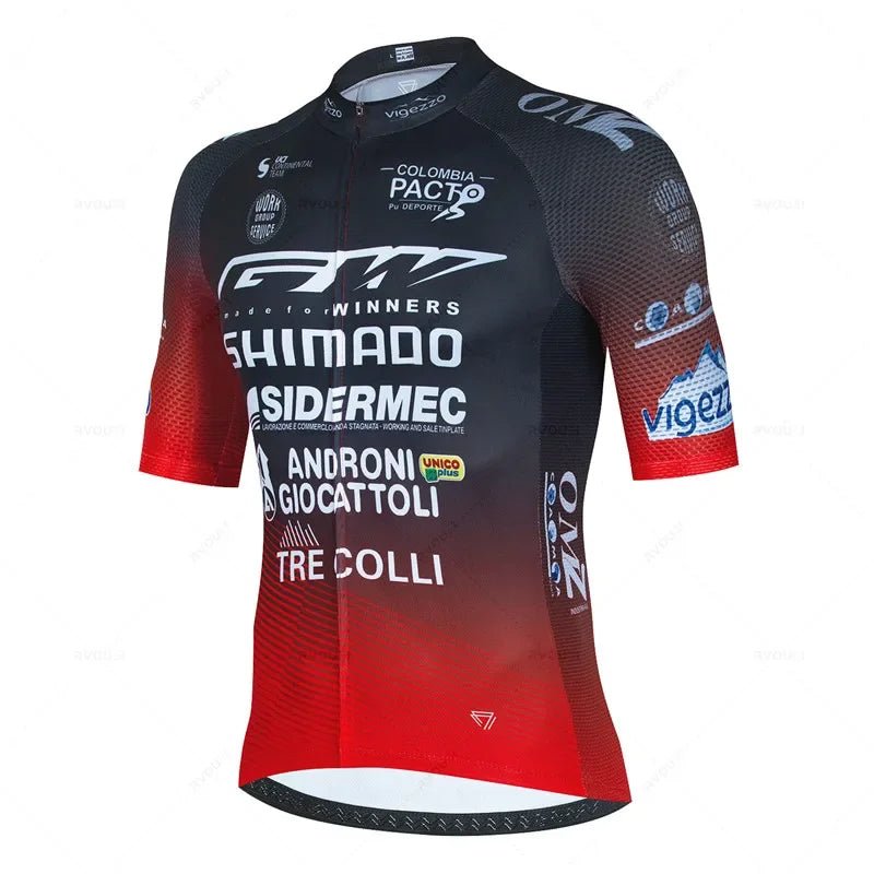 Men's Cycling Jersey & 19D Bib Set – Short Maillot Culotte Road Kit - lily supply