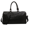 Women Travel Duffel Handbag Large Capacity Business Candy Color Shoulder Bag Waterproof PU Trip Commuting Gym Crossbody Pack