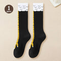 Women's Cartoon Chicken Claw Knee High Socks - 1/2 Pairs Funny Sports Long Tube - lily supply