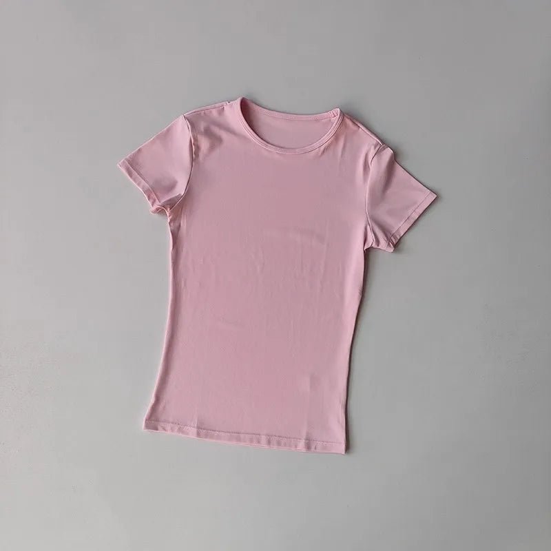 Women's Outdoor Sports Shirt Yoga Wear Fitness T-Shirt Quick Dry Running T-Shirt Workout Top Female Sportswear Exercise Clothing - lily supply