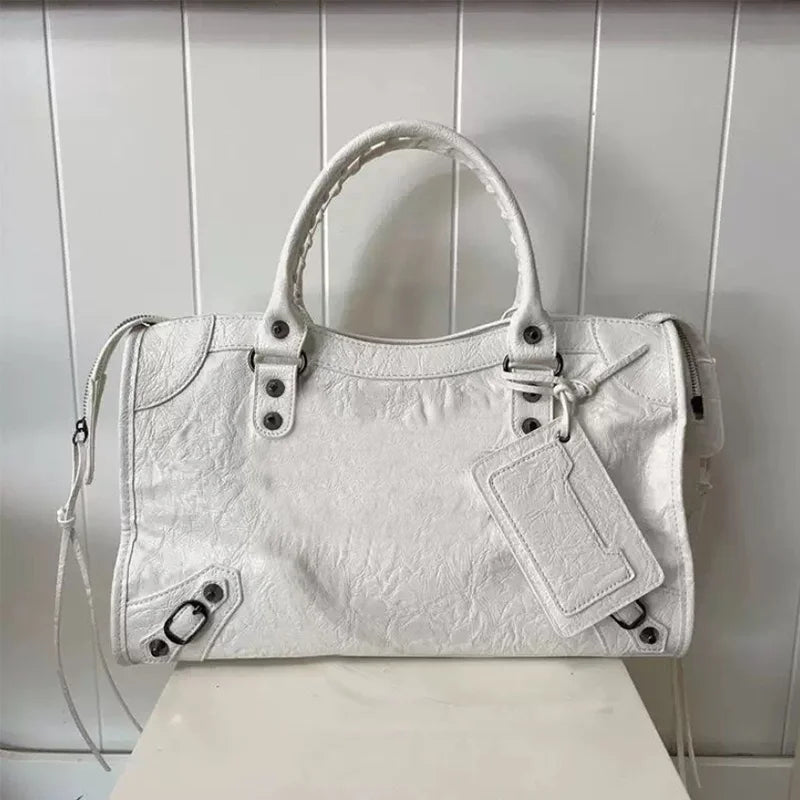 Handbags For Women 2026 New High Capacity Shoulder Bags Motorcycle Lady Travel Bag Luxury Brand Hobos bags Cross-body Handbags
