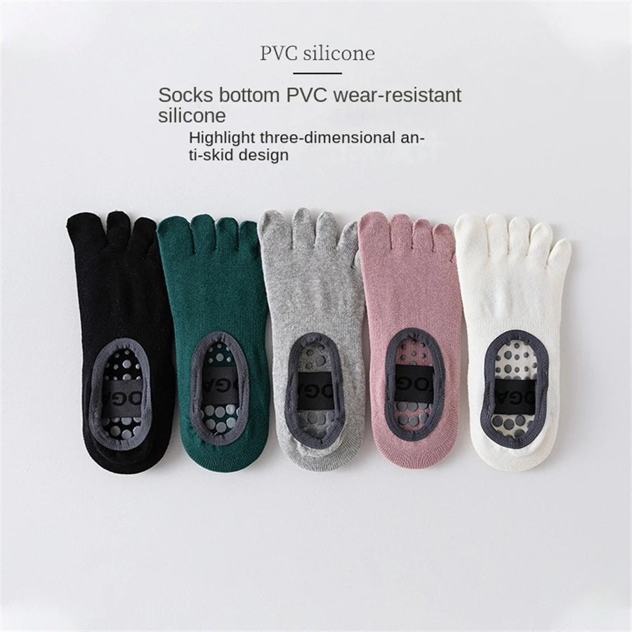 Women's Anti - Slip Five Finger Yoga Socks – Toe Grip Socks - lily supply