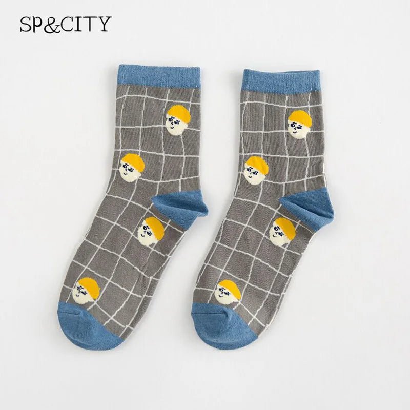 Vintage Women Cartoon Patterned Funny Socks - lily supply