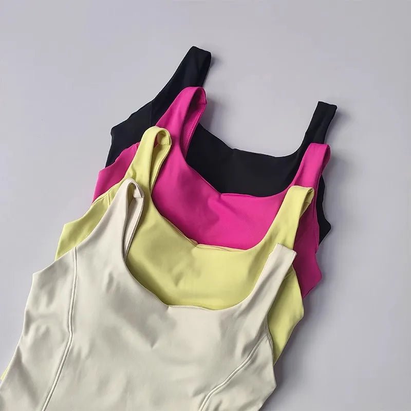 Women Sexy Sports Bra Crop Tops Tube Top Bra Female Streetwear Sleeveless Camis Seamless Sport Lingerie Tee Crop Top Sports Vest - lily supply