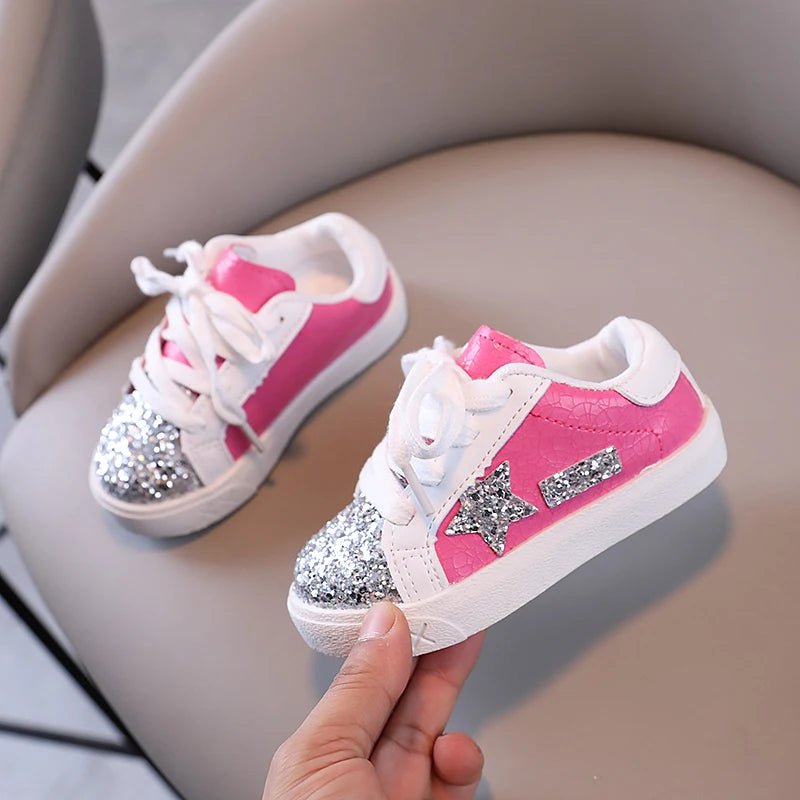 Girls' Shoes 2025 Spring New Casual Versatile Little Girls Star sneakers Spring and Autumn Children's Sports Shoes - lily supply