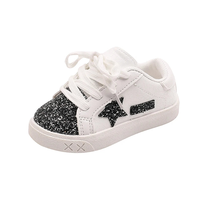 Girls' Shoes 2025 Spring New Casual Versatile Little Girls Star sneakers Spring and Autumn Children's Sports Shoes - lily supply