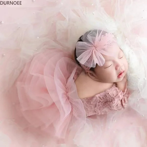 Baby Girl Tutu Dress – Newborn Photography Outfit & Princess Lace Romper