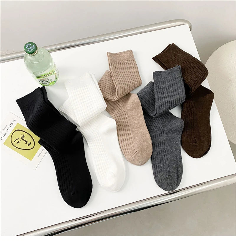 Women's Preppy Kawaii Cotton Knee High Socks – Sweet Long Socks