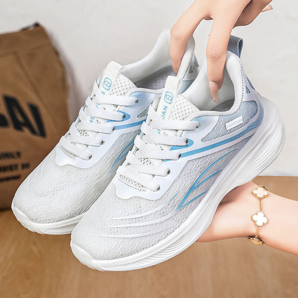 Sports shoes for women 2026 new breathable shoes, thick sole cushioning, student casual running shoes, women's casual shoes - lily supply