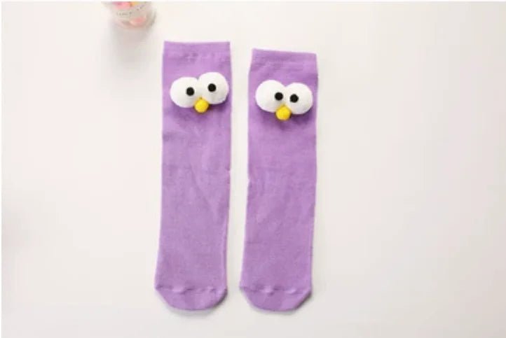 Women's 3D Eyes Funny Kawaii Socks - Harajuku Designer Cute Happy Gift Socks - lily supply