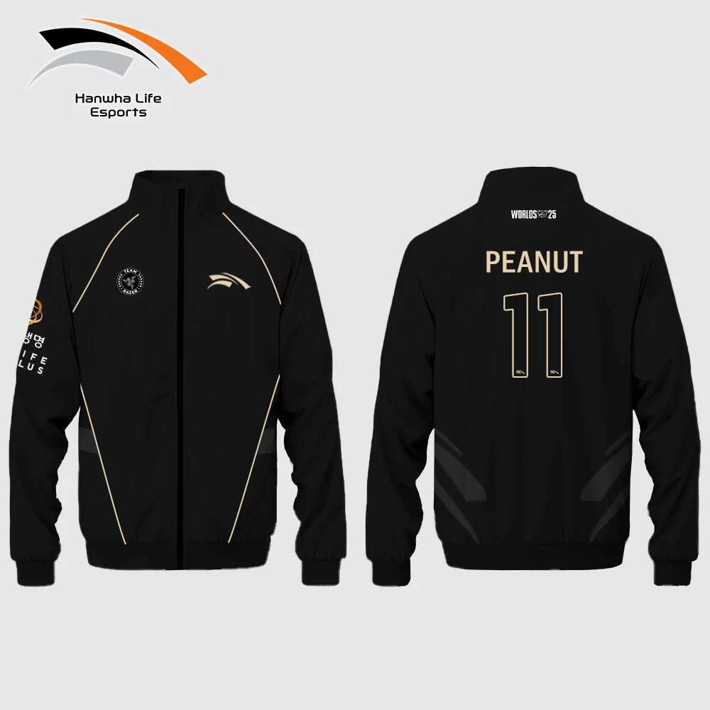 HLE Esports Team Jacket Uniform Custom 2025 World Championship Player Training Jersey Mens Autumn/winter Zip - up Collar Hoodie - lily supply