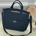 Women's Large Minimalist Canvas Tote Bag - Extra Wide Work Shopper