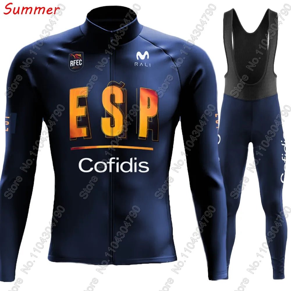 Spain National Team 2025 Cycling Jersey – Long Sleeve Set - lily supply