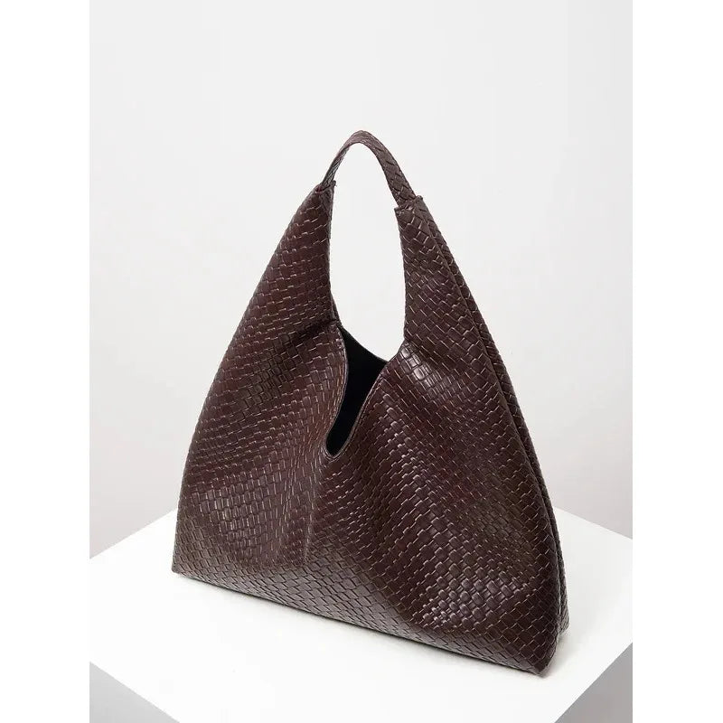 Minimalist Hobo Tote Bag - Retro Elegant Large Capacity Shoulder Bag